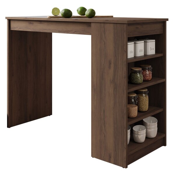Masă de bar Comfivo Cedrus, Nuc, 102x50x115cm, 29 kg
