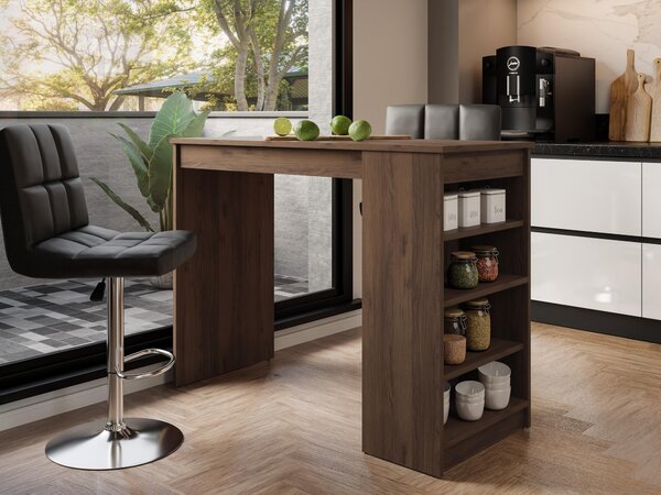 Masă de bar Comfivo Cedrus, Nuc, 102x50x115cm, 29 kg