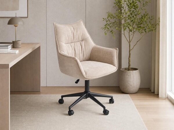 Scaun de birou Houston 2131, Negru, Bej, 91x62x64cm, 11 kg