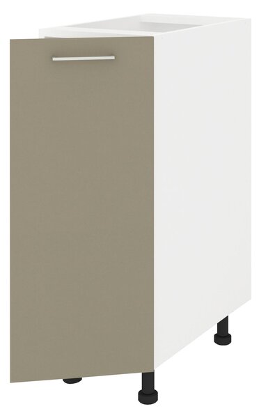 Corp haaus Lecce, 1 Usa, Taupe/Alb, 30 x 50 x 80 cm