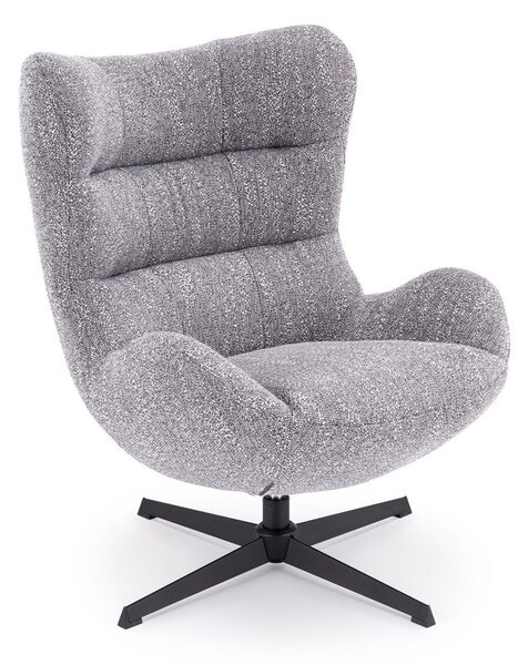 Fotoliu Houston 2127, Negru, Gri, Tapiterie, 96x75x88cm, 19.1 kg