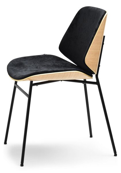 Scaun Jordan (stejar negru + negru). Promo -13%. 1111083