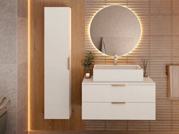 Set baie Comfivo Unitas III, Auriu, Alb, PAL laminat