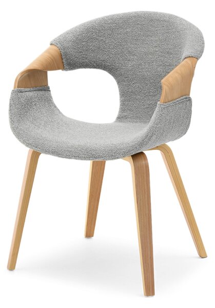 Scaun Kurt (stejar gri + stejar). Promo -13%. 1111098