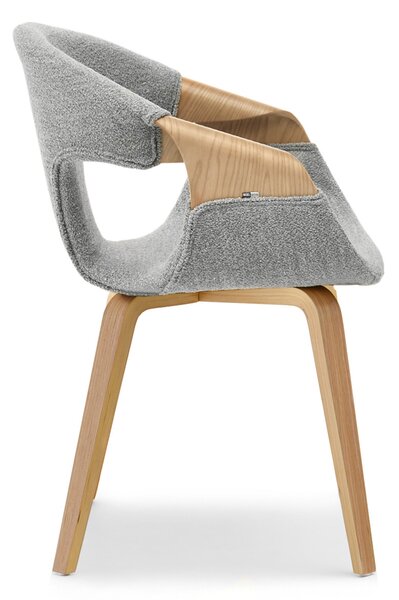 Scaun Kurt (stejar gri + stejar). Promo -13%. 1111098
