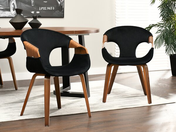 Scaun Kurt (negru + nuc). Promo -13%. 1111101