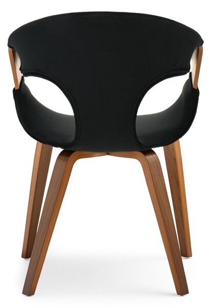 Scaun Kurt (negru + nuc). Promo -13%. 1111101