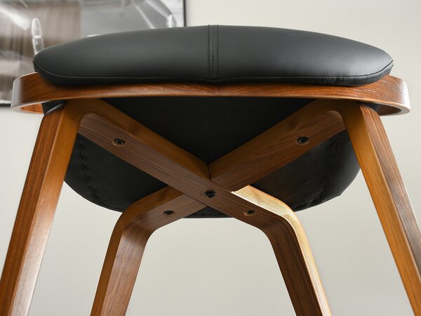 Scaun Lila K (negru + nuc). Promo -13%. 1111105