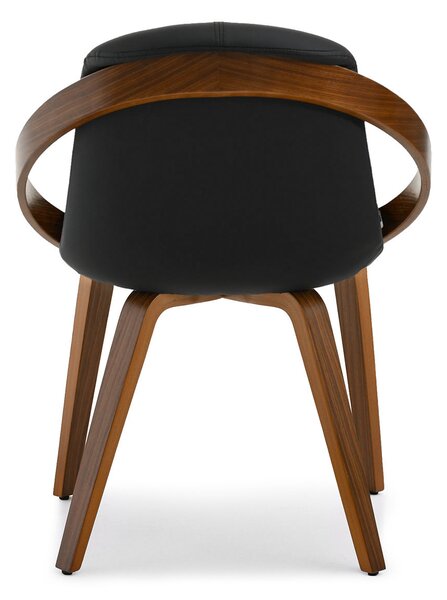 Scaun Lila K (negru + nuc). Promo -13%. 1111105