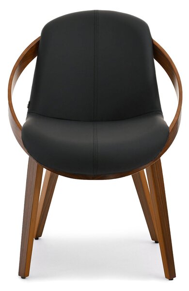 Scaun Lila K (negru + nuc). Promo -13%. 1111105