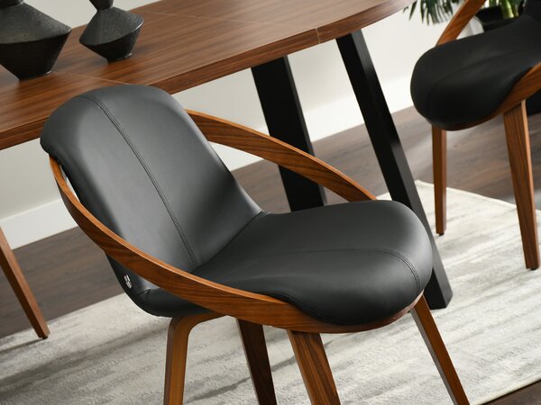 Scaun Lila K (negru + nuc). Promo -13%. 1111105