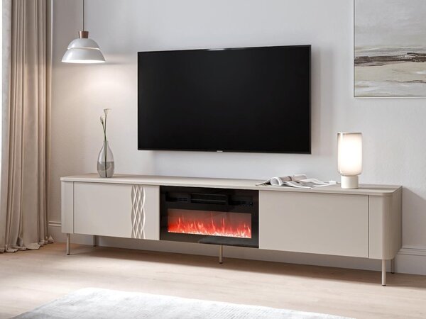 Comodă TV Tortesi 103, Cașmir, PAL laminat, MDF, 49x200x41cm