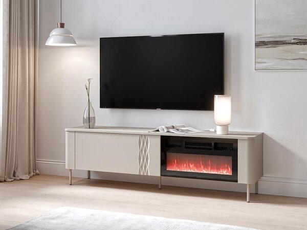 Comodă TV Tortesi 102, Cașmir, PAL laminat, MDF, 49x160x41cm