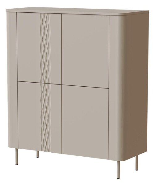 Bufet Tortesi 101, Cașmir, MDF, PAL laminat, 120x100x41cm, 44 kg