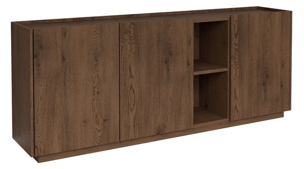 Bufet Comfivo Pagae I, Lemn închis la culoare, PAL laminat, 75x200x40cm, 59 kg