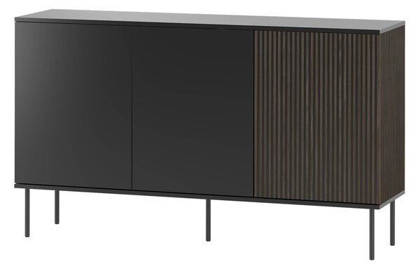 Bufet Silves, Negru, Nuc, PAL laminat, 88x151x39cm, 44 kg