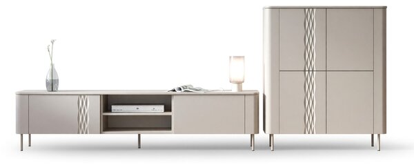 Set de living Tortesi 107, Cașmir, PAL laminat, MDF