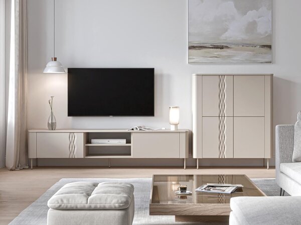 Set de living Tortesi 107, Cașmir, PAL laminat, MDF