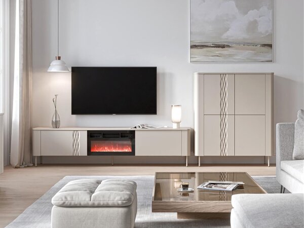 Set de living Tortesi 107, Cașmir, PAL laminat, MDF