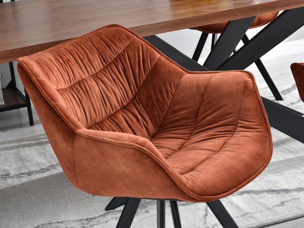Scaun Nina (cupru + negru). Promo -15%. 1111202