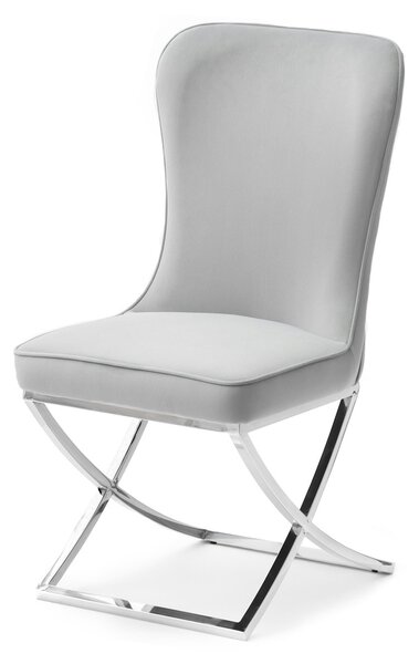 Scaun Noah (gri + crom). Promo -14%. 1111210