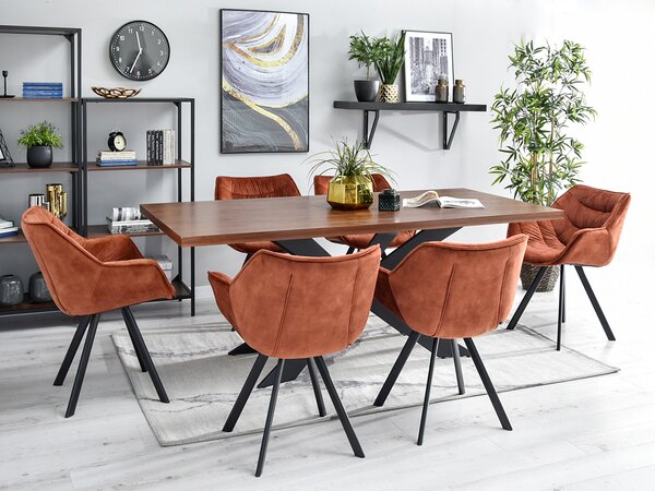 Scaun Nina (cupru + negru). Promo -15%. 1111202