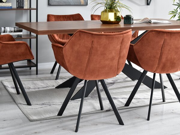 Scaun Nina (cupru + negru). Promo -15%. 1111202