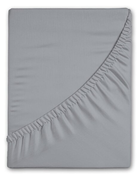 Cearceaf gri din flanelă cu elastic 140x200 cm – Good Morning