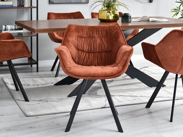Scaun Nina (cupru + negru). Promo -15%. 1111202