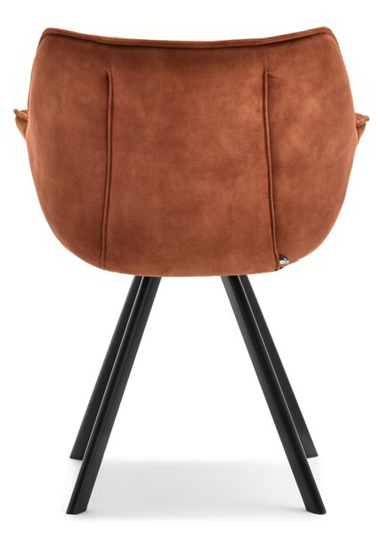 Scaun Nina (cupru + negru). Promo -15%. 1111202