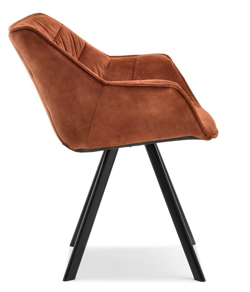 Scaun Nina (cupru + negru). Promo -15%. 1111202