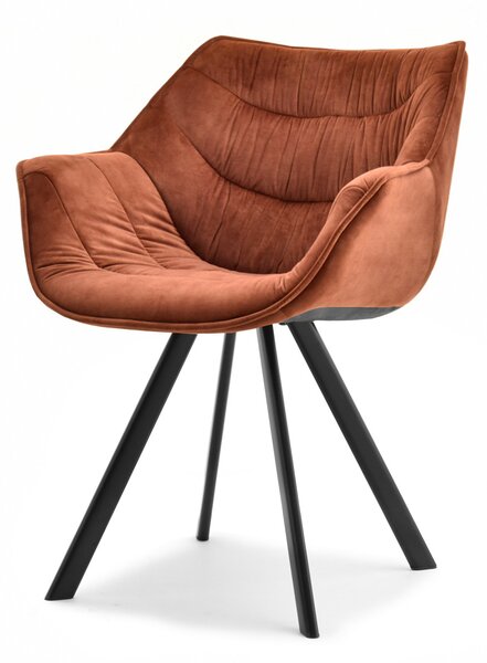 Scaun Nina (cupru + negru). Promo -15%. 1111202