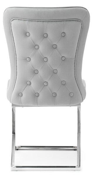 Scaun Noah (gri + crom). Promo -14%. 1111210