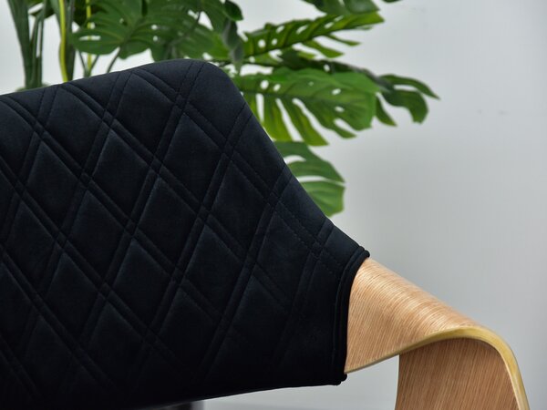 Scaun Rolf K (stejar negru + negru). Promo -14%. 1111252