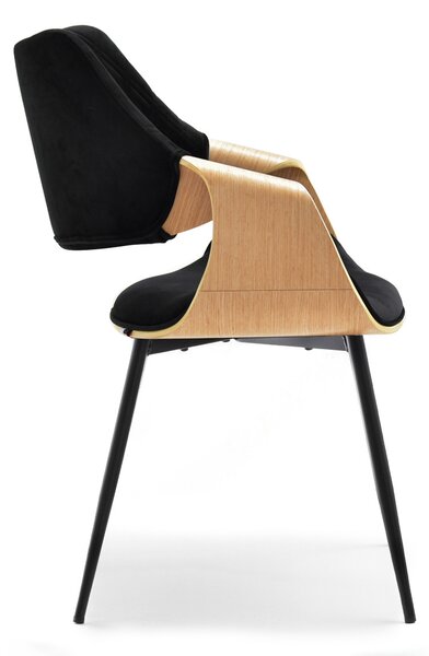 Scaun Rolf K (stejar negru + negru). Promo -14%. 1111252