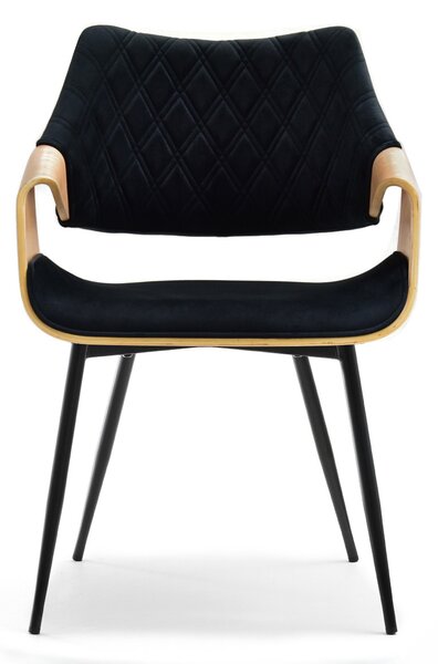 Scaun Rolf K (stejar negru + negru). Promo -14%. 1111252
