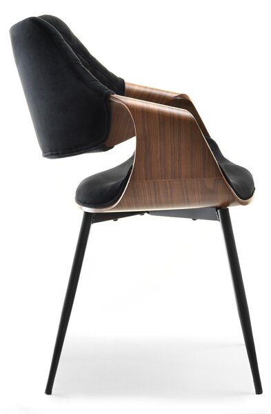 Scaun Rolf K (nuc închis + negru). Promo -14%. 1111255