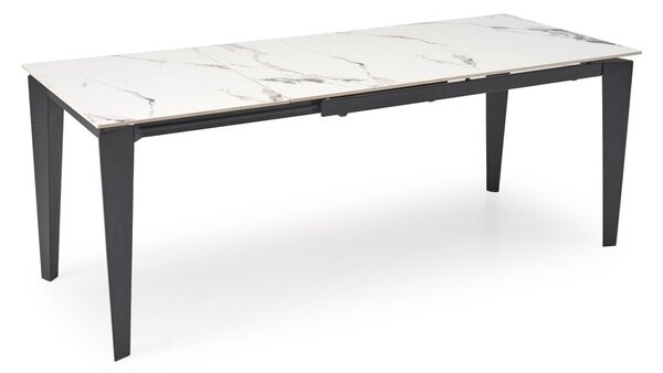 Masă Houston 2157, Negru, Marmură albă, 77x81x141cm, 67 kg