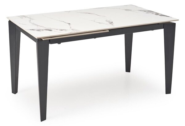 Masă Houston 2157, Negru, Marmură albă, 77x81x141cm, 67 kg
