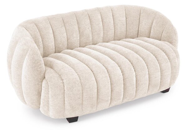 Canapea Houston 2167, Numărul de locuri: 2, Crem, 140x80x70cm, 37.5 kg, Tapiterie, Picioare: Lemn