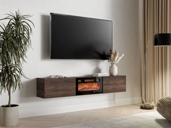 Comodă TV Donos III, Nuc, PAL laminat, 33x180x32cm, 28 kg