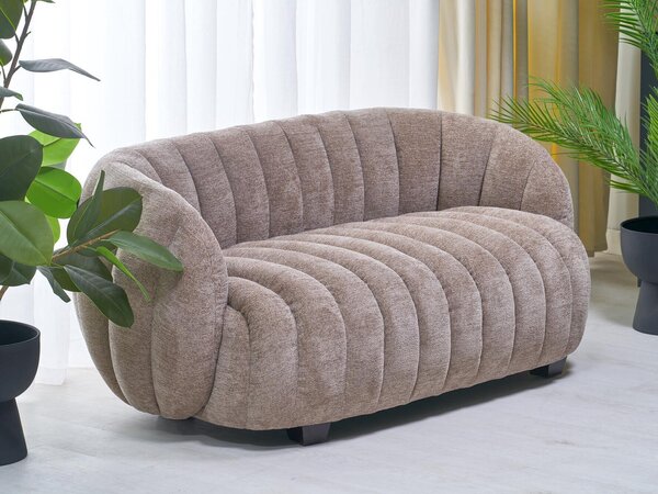 Canapea Houston 2167, Numărul de locuri: 2, Bej, 140x80x70cm, 37.5 kg, Tapiterie, Picioare: Lemn