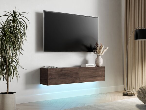 Comodă TV Donos, Nuc, PAL laminat, 32x144x32cm, 18 kg