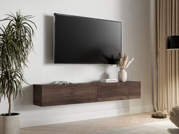Comodă TV Donos II, Nuc, PAL laminat, 32x200x32cm, 24 kg