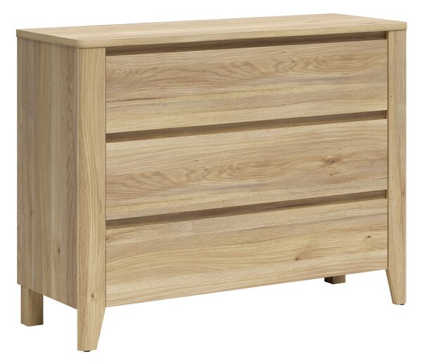 Comodă Talduno 102, Stejar deschis, PAL laminat, 90x117x43cm, 50.7 kg