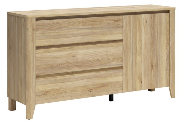 Comodă Talduno 105, Stejar deschis, PAL laminat, 90x161x43cm, 61.05 kg