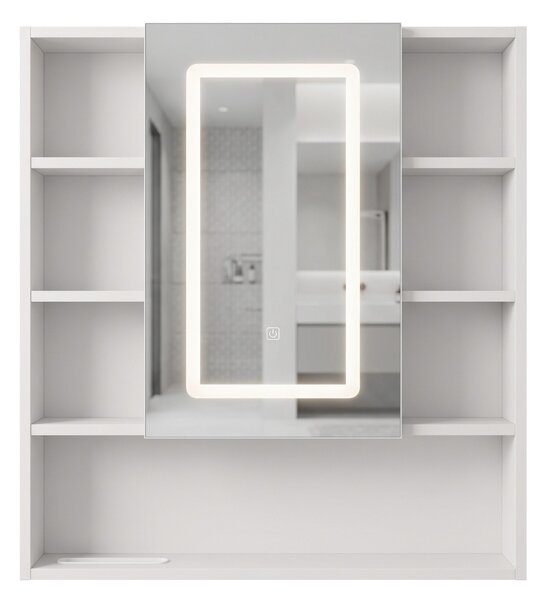 Dulap cu oglindă LED Rea Luna 70x80cm
