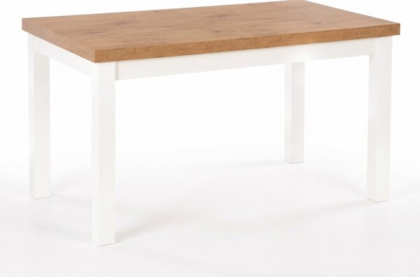 Masă Houston 559, Alb, Stejar Lancelor, 79x80x140cm, 55.5 kg, Lemn: Fag