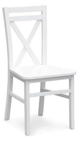 Scaun Houston 259, Alb, 90x45x49cm, 5.6 kg, Asamblate parțial, Lemn: Fag