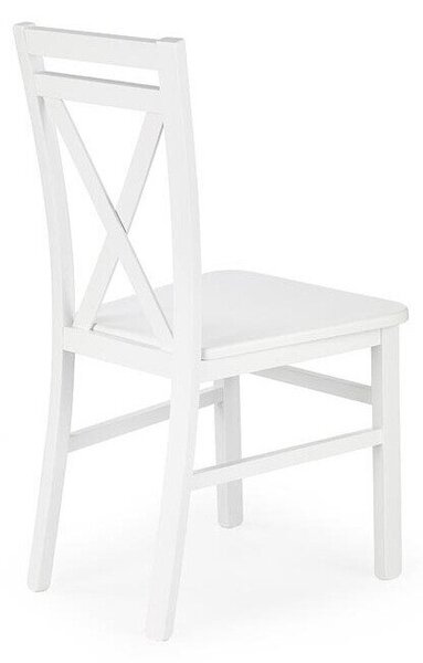 Scaun Houston 259, Alb, 90x45x49cm, 5.6 kg, Asamblate parțial, Lemn: Fag